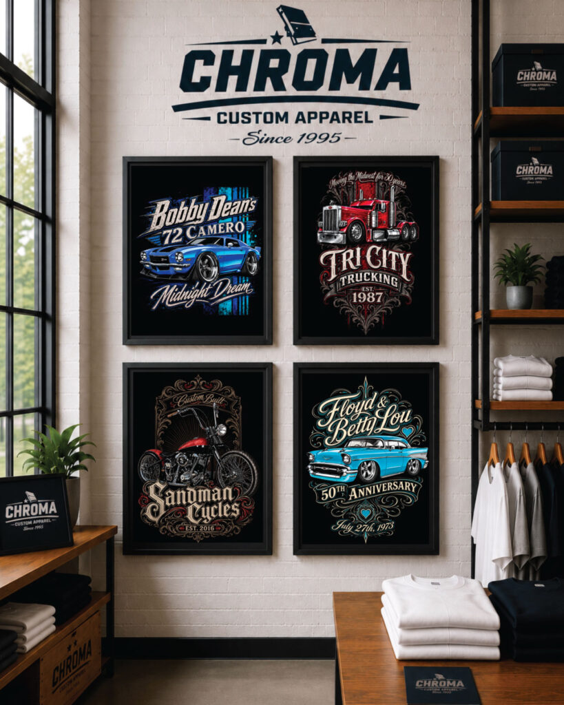 Chroma Apparel Custom Car Shirts